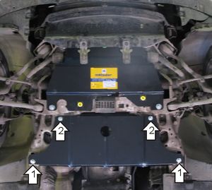 Защита Мотодор для картера BMW 3-серия E90 2006-2010. Артикул 00210