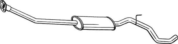 Глушитель (средняя часть) Bosal для Nissan Note I 2006-2007. Артикул 286-277