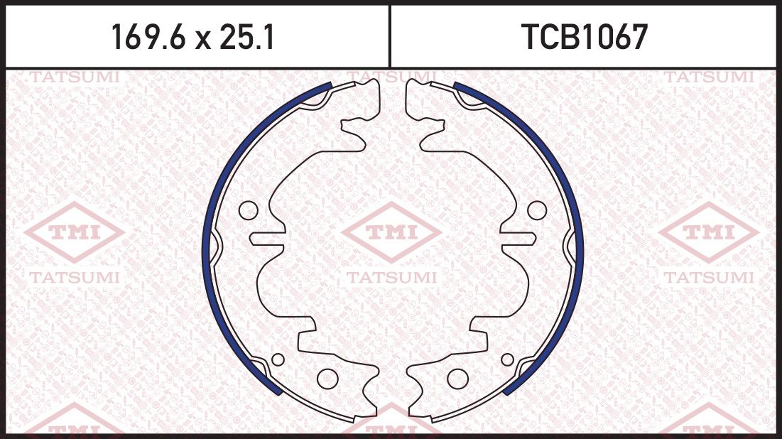 Тормозные колодки барабанные TOYOTA/LEXUS AVENSIS/RX300 -03 (Tatsumi). Артикул TCB1067