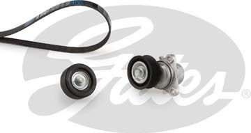 Приводной ремень поликлиновой с роликами (комплект) Gates Micro-V® для Mazda 6 I (GG) 2005-2007. Артикул K016PK2315