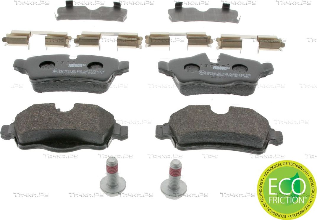 Тормозные колодки Ferodo Premier Eco Friction задние для MINI Clubman I (R55) 2007-2014. Артикул FDB1975