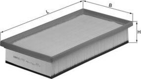 Воздушный фильтр Mahle для Alfa Romeo 147 I 2001-2010. Артикул LX 1027