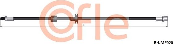 Тормозной шланг Cofle передний правый/левый для Mercedes-Benz W124, A124 1992-1993. Артикул 92.BH.ME020