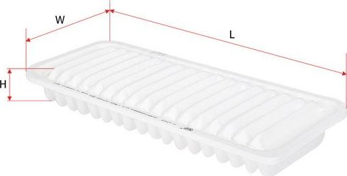 Воздушный фильтр Sakura для Daihatsu Sirion II (M3) 2005-2015. Артикул A-1223