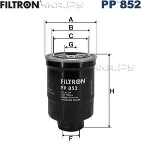 Топливный фильтр Filtron для Mazda 323 III (BF) 1986-1993. Артикул PP 852