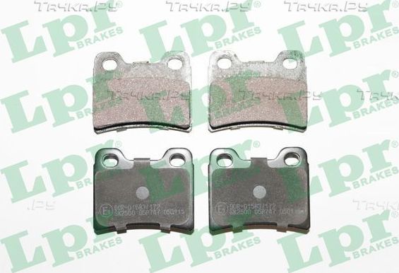 Тормозные колодки LPR задние для Ford Orion III 1990-1993. Артикул 05P747