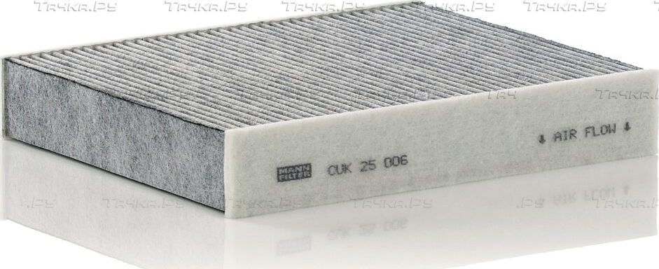 Салонный фильтр Mann-Filter для Porsche 911 VIII (992) 2018-2026. Артикул CUK 25 006