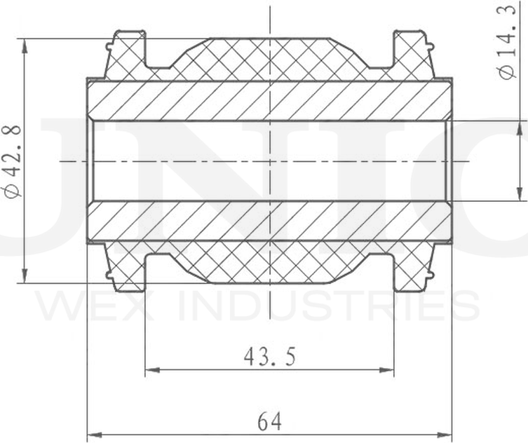 Сайлентблок рычага подвески (Unio). Артикул RMP-20187