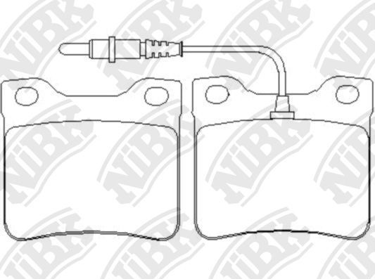 Тормозные колодки NiBK. Артикул PN0265W