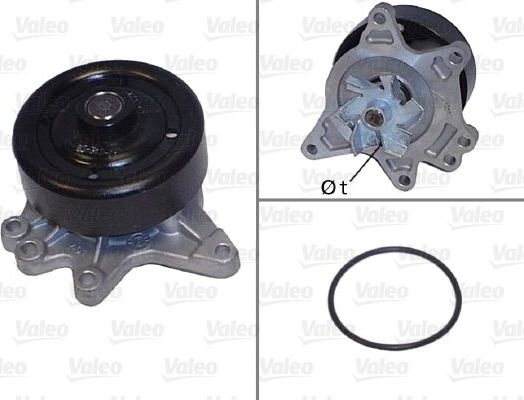 Помпа (водяной насос) Valeo для Toyota Corolla Verso I 2001-2009. Артикул 506844