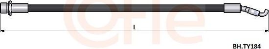 Тормозной шланг Cofle передний для Lexus IS I 2001-2005. Артикул 92.BH.TY184