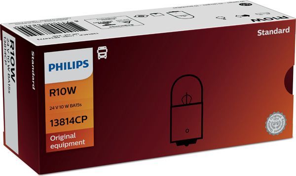 R10W 24V-10W (BA15s) Philips. Артикул 13814CP