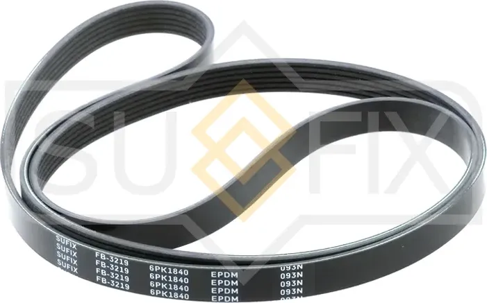 Ремень поликлиновый 6PK1840 (Sufix). Артикул FB-3219