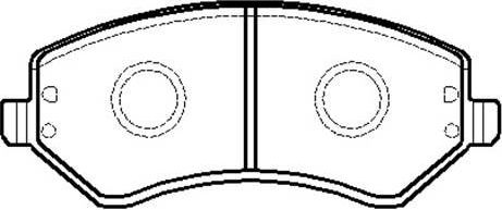 Тормозные колодки HSB передние для Chrysler Voyager IV 2000-2008. Артикул HP5156