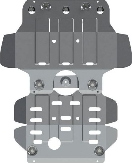 Защита алюминиевая Шериф (4 мм) для картера Isuzu D-Max II 2012-2019. Артикул 32.3158