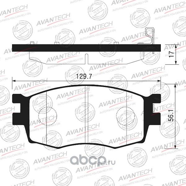 Колодки тормозные (Avantech). Артикул AV149