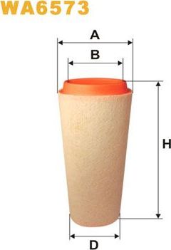 Воздушный фильтр WIX Filters для BMW 1 I (E81/E82/E87/E88) 2004-2011. Артикул WA6573