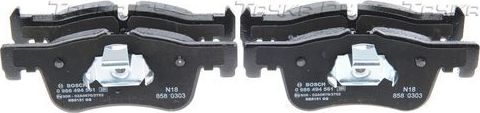Тормозные колодки Bosch (Low-Metallic) передние для BMW 2 F22 2014-2021. Артикул 0 986 494 561
