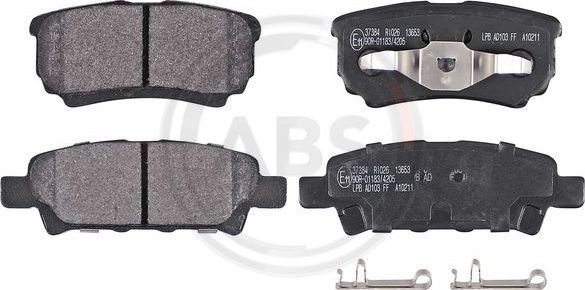 Тормозные колодки ABS задние для Dodge Avenger II 2007-2014. Артикул 37384