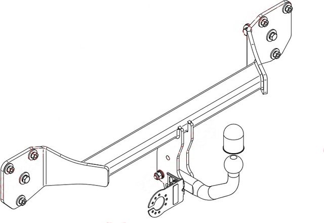 Фаркоп Steinhof для Mercedes-Benz CLA-Класс II C118, X118 2019-2026 (вкл. с AMG-пакетом). Артикул M-168