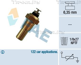 Датчик температуры охлаждающей жидкости FAE для Daewoo Nubira III 2003-2004. Артикул 32070