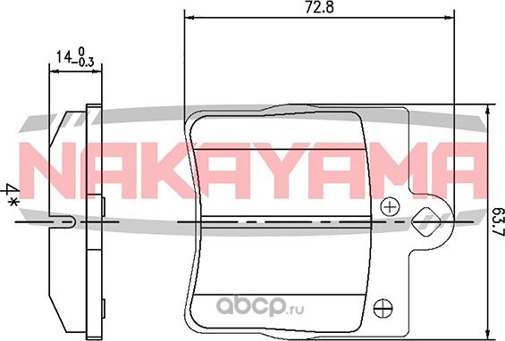 Колодки тормозные (Nakayama). Артикул HP8395NY