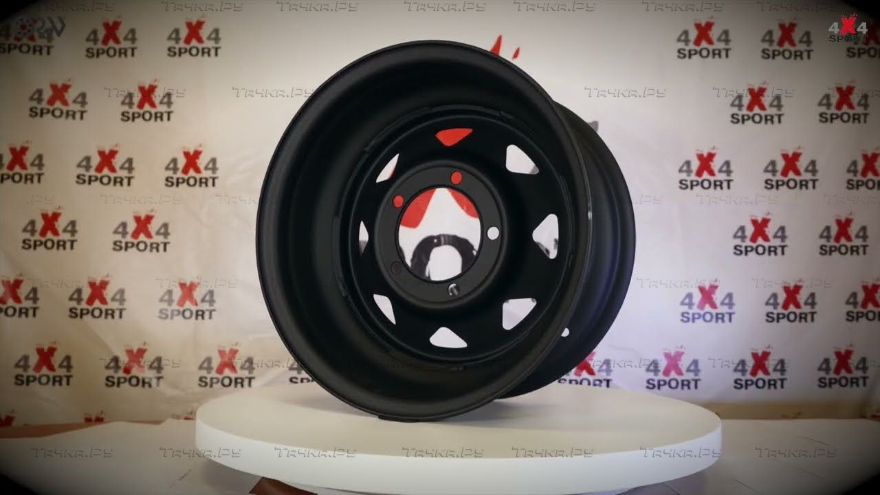 Колёсный диск OFF-ROAD Wheels стальной штампованный черный матовый 5x139,7 8xR16 d110 ET-19 №86M для УАЗ Hunter 2003-2026. Артикул 1680-53910MBL-19