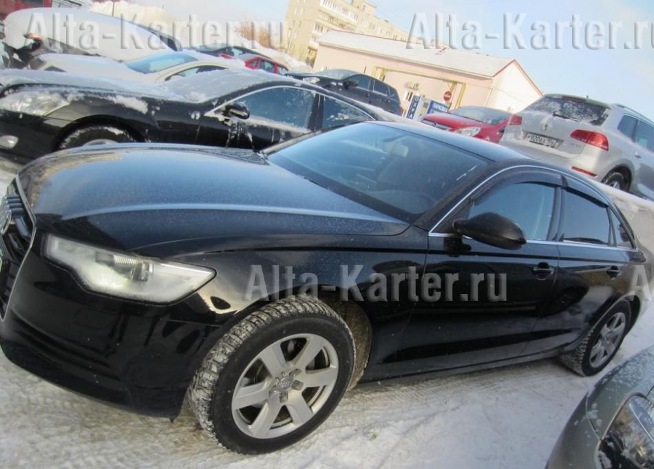 Дефлекторы Cobra Tuning EuroStandart для окон Audi A6 С7 седан 2011-2018. Артикул AE11911