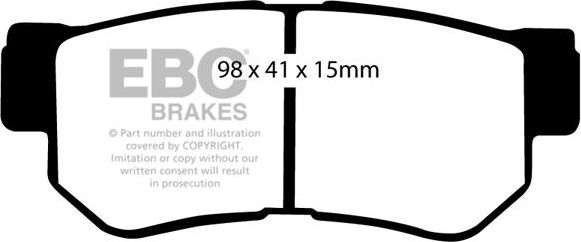 Тормозные колодки EBC Brakes. Артикул DP21392