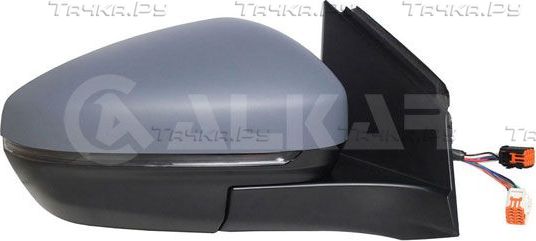 Зеркало боковое Alkar правое для Peugeot 5008 II 2016-2026. Артикул 6152882