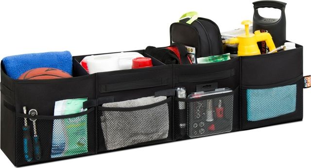 Органайзер в багажник автомобиля AutoFlex, 4 секции, складной. Артикул 90104