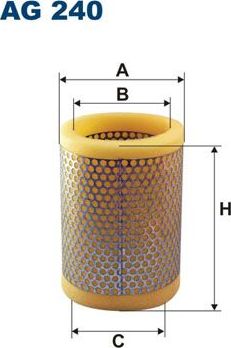 Воздушный фильтр Filtron для Peugeot 504 1971-1989. Артикул AG 240