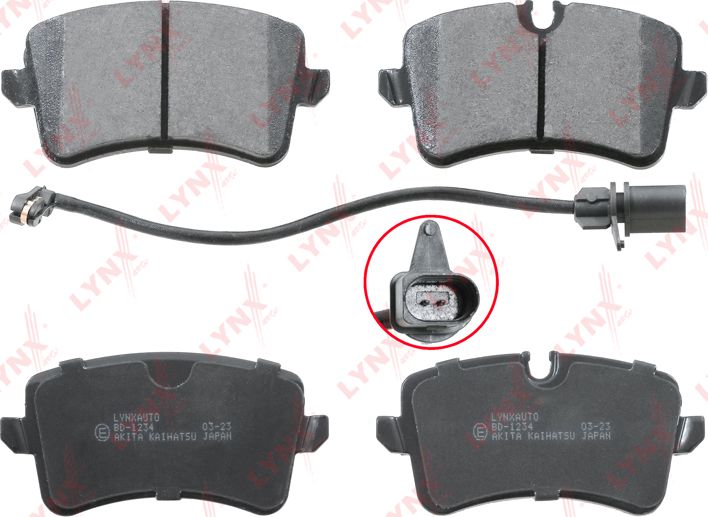 Тормозные колодки LYNXauto. Артикул BD-1234