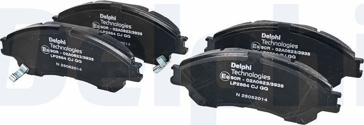 Тормозные колодки Delphi (Low-Metallic). Артикул LP2664