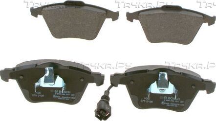 Тормозные колодки Bosch (Low-Metallic) передние для Audi A3 II (8P) 2003-2005. Артикул 0 986 494 103