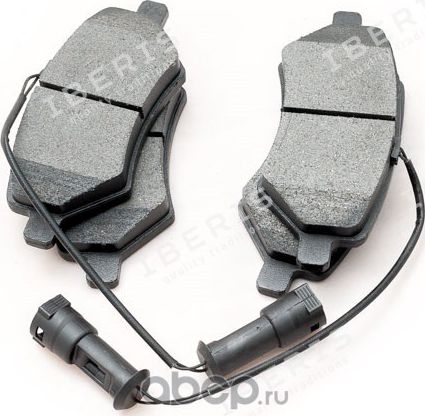 Колодки тормозные передние, комплект с датчиком (Iberis). Артикул IB153004