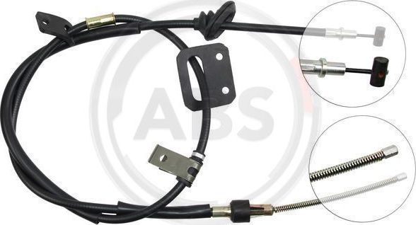 Трос ручника (тросик ручного тормоза) ABS. Артикул K12637