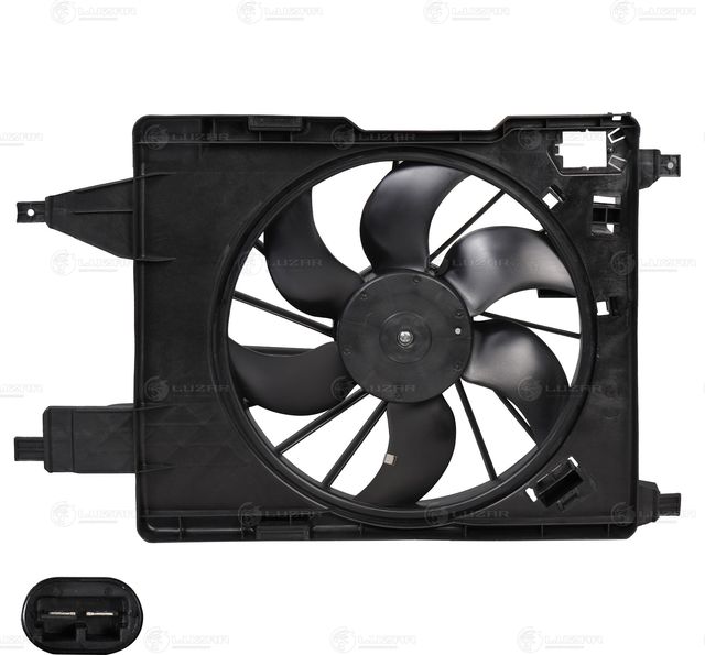 Вентилятор радиатора двигателя Luzar для Renault Megane II 2002-2010. Артикул LFK 0909