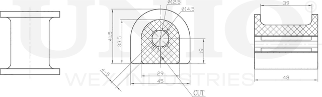 Втулка стабилизатора (Unio). Артикул RMP-10099