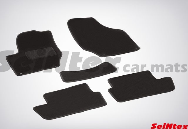 Коврики текстильные Seintex на нескользящей основе для салона Citroen С4 I 2004-2010. Артикул 82357