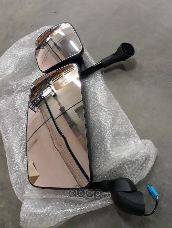 Зеркало левое Scania-4 с подогревом с доп. мех.рег. (металл. кронштейн) OE  1484 (GE Parts). Артикул 300180