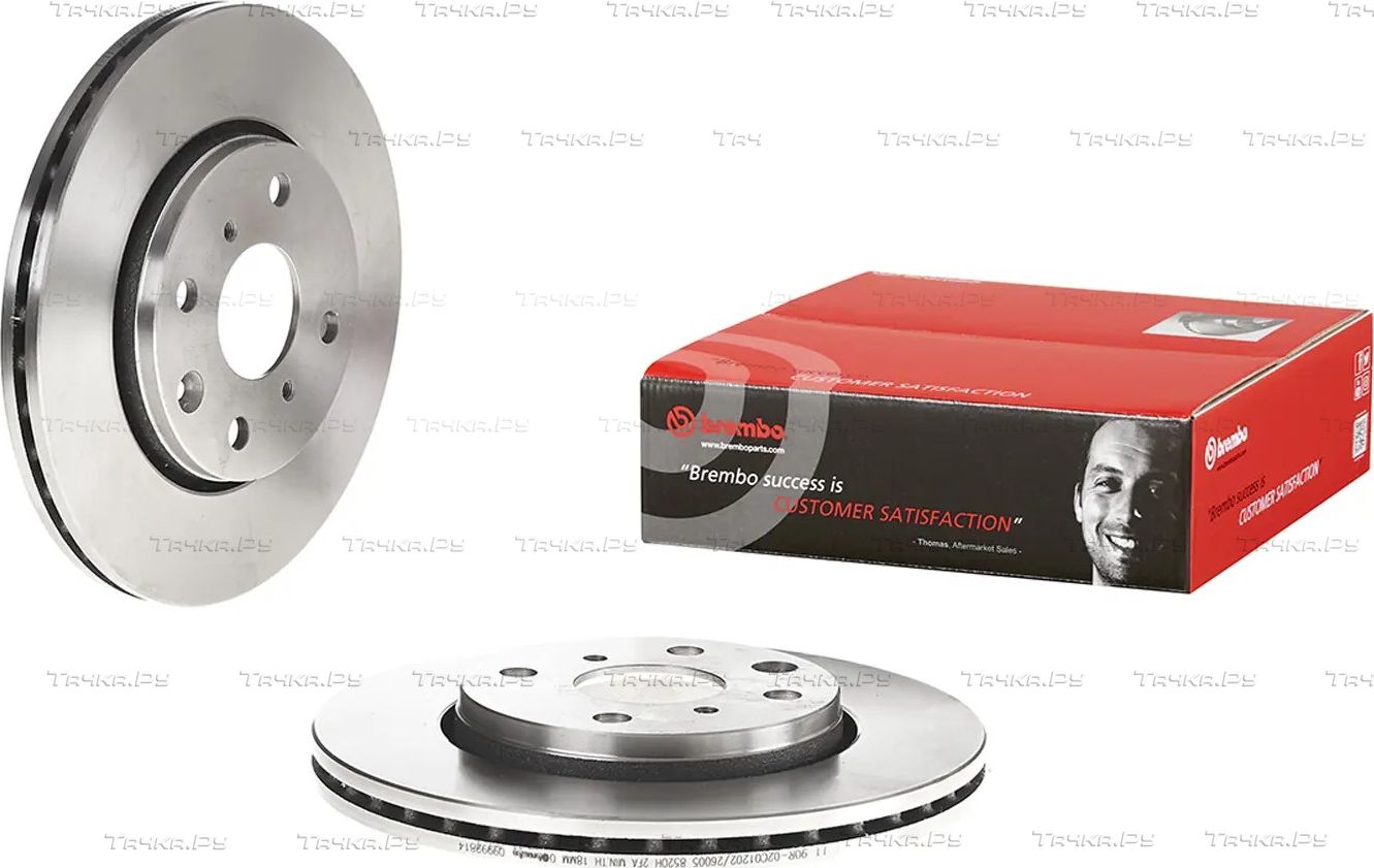 Тормозной диск Brembo передний для Citroen C1 I 2005-2014. Артикул 09.9928.14