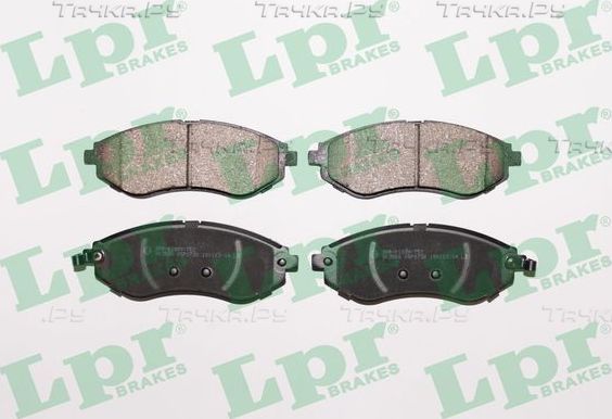 Тормозные колодки LPR передние для Chevrolet Aveo I 2003-2012. Артикул 05P1730