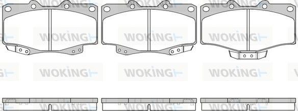 Тормозные колодки Woking. Артикул P2153.04