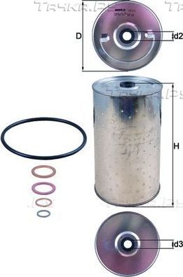 Масляный фильтр Mahle. Артикул OX 30D
