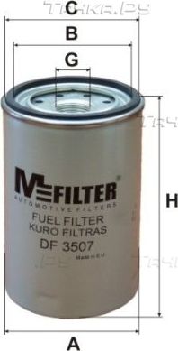 Топливный фильтр MFilter для Renault Magnum 2004-2006. Артикул DF 3507