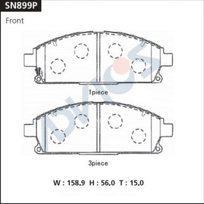 Тормозные колодки Advics. Артикул SN899P