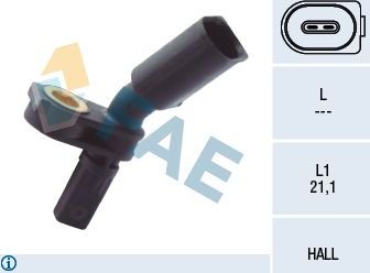 Датчик ABS FAE передний правый для SEAT Mii 2011-2019. Артикул 78103