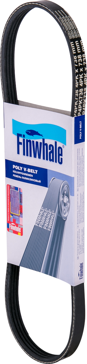 Приводной ремень поликлиновой Finwhale. Артикул BP4PK738