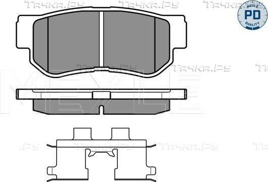 Тормозные колодки Meyle PD. Артикул 025 235 4314/PD
